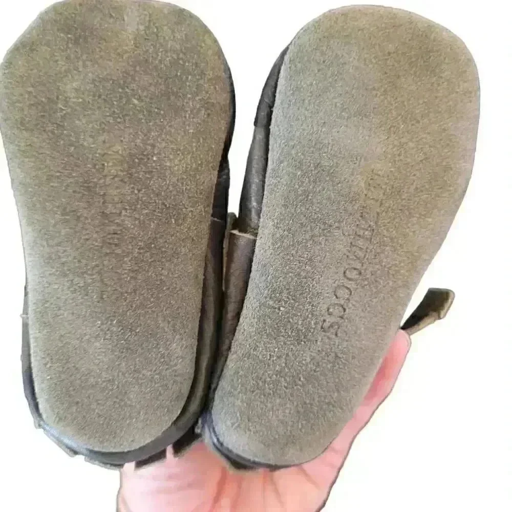 MISHMOCCS Baby Green Leather Camo - Moccasins NEW NWT sz OS